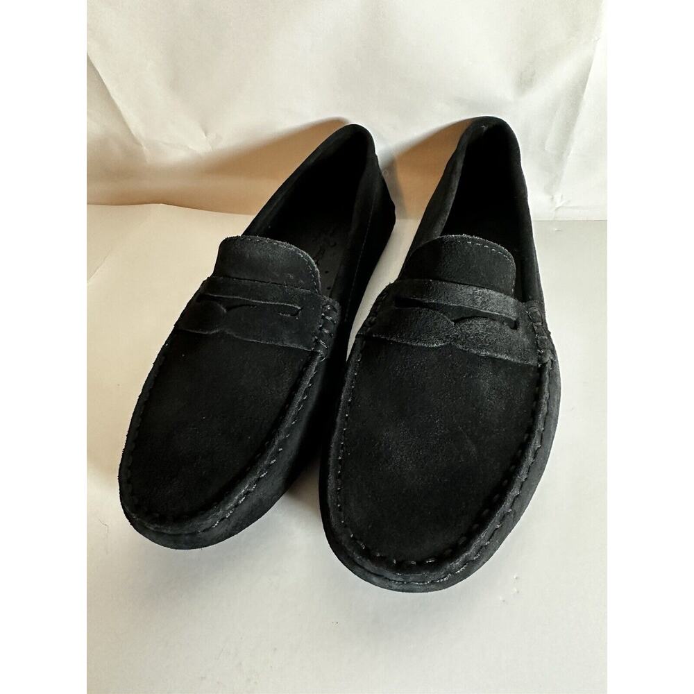 NIB Massimo Matteo Womens Black Slip On Suede Penny Driver Shoes Size 9B Casual